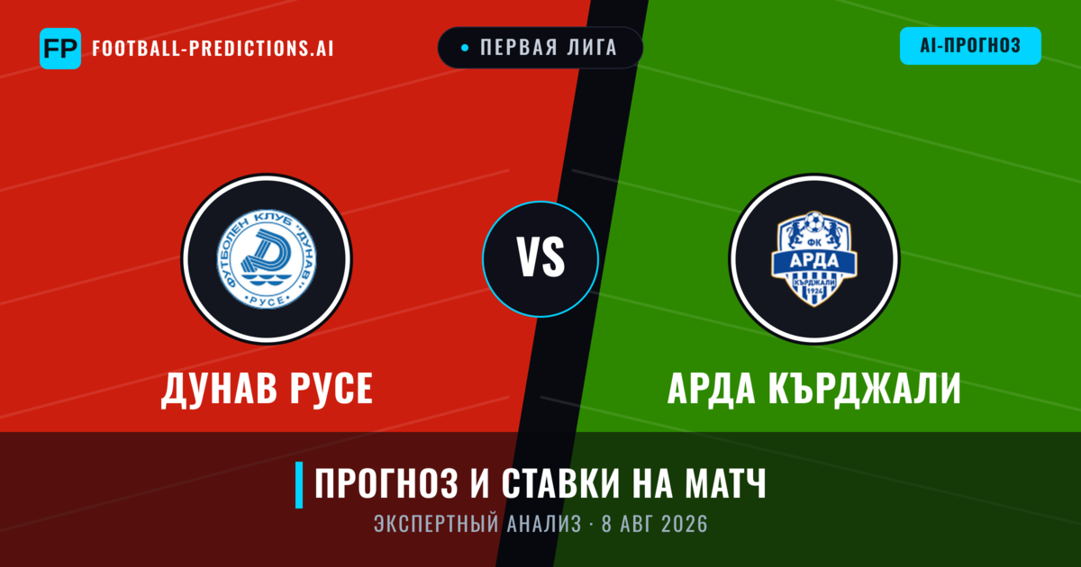 Дунав Русе – Арда Кърджали — прогноз и превью матча