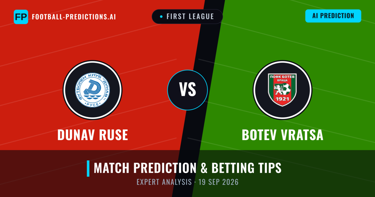 Dunav Ruse vs Botev Vratsa — match prediction & preview