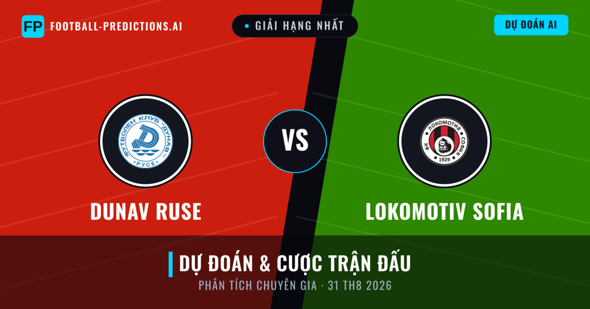Dunav Ruse vs Lokomotiv Sofia — dự đoán và xem trước trận đấu
