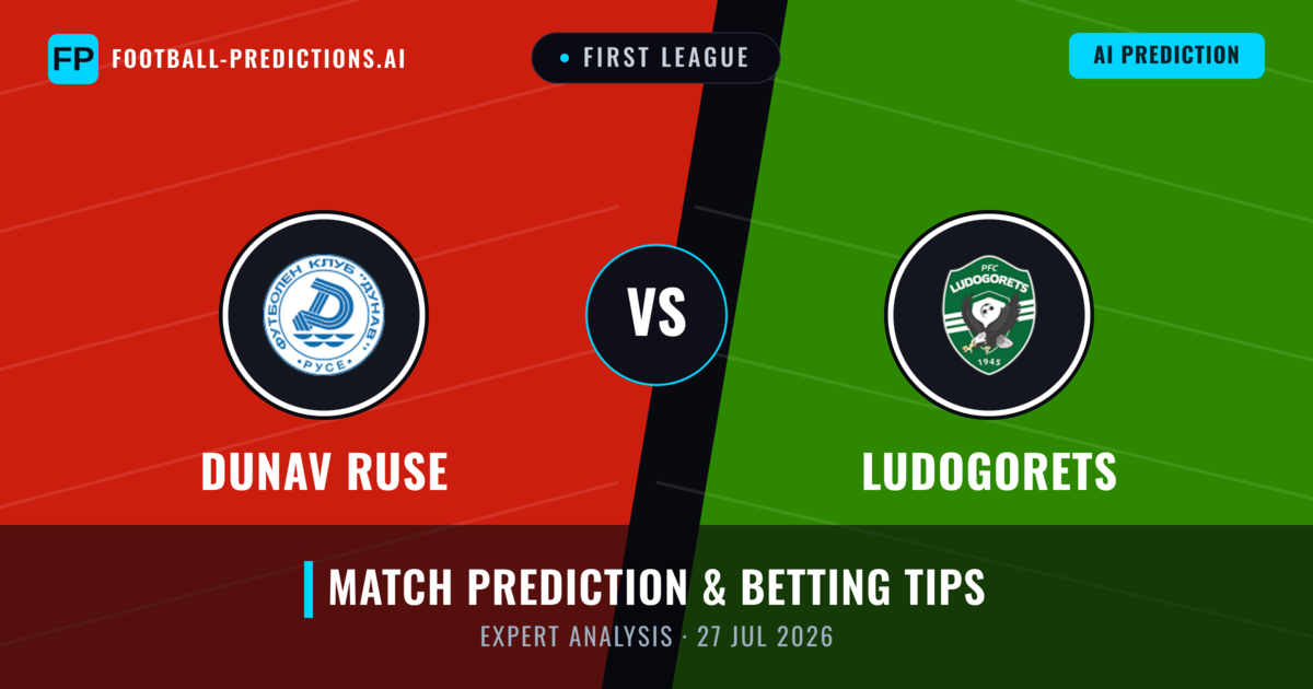 Dunav Ruse vs Ludogorets — match prediction & preview