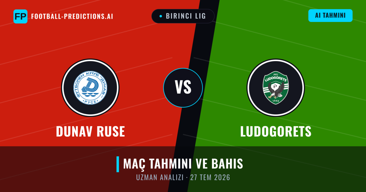 Dunav Ruse - Ludogorets — maç tahmini ve önizleme