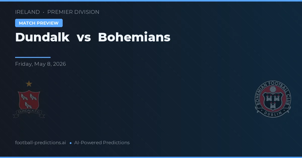 Dundalk vs Bohemians — pronostic et avant-match