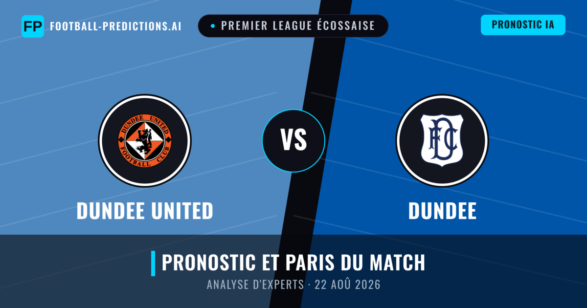 Dundee United vs Dundee — pronostic et avant-match
