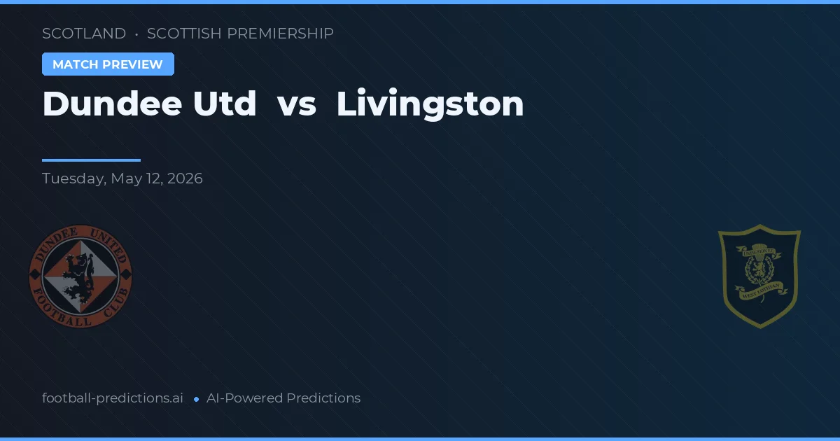 Dundee United vs Livingston — dự đoán và xem trước trận đấu