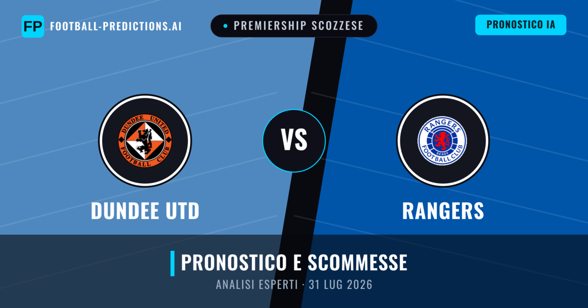 Dundee Utd vs Rangers — pronostico e anteprima del match