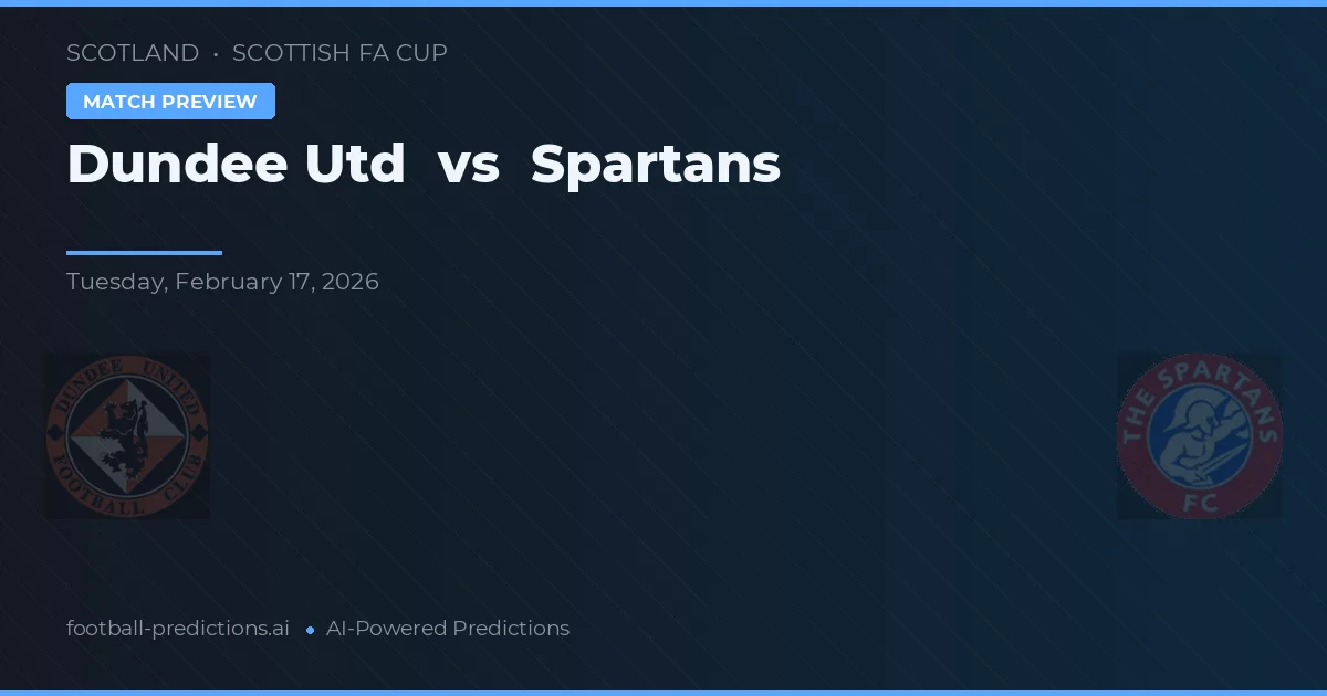 Dundee Utd vs Spartans — pronostico e anteprima del match