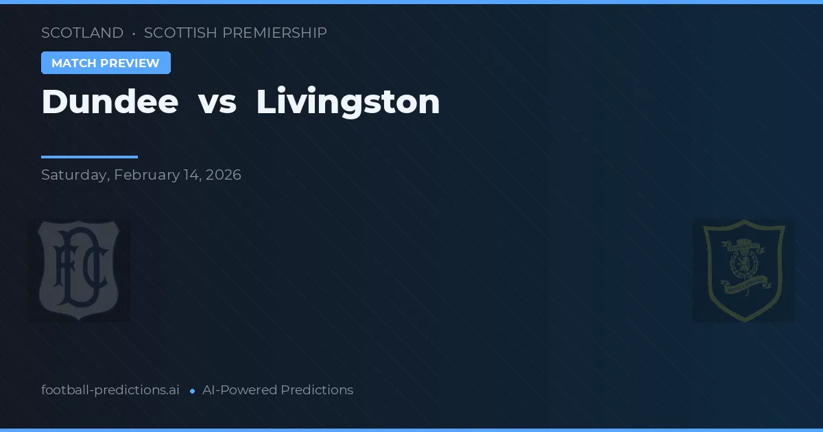 Dundee vs Livingston — pronostic et avant-match
