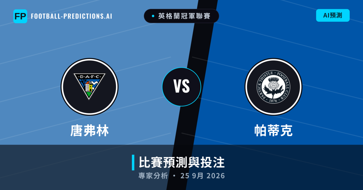 唐弗林 vs 帕蒂克 — 比赛预测和前瞻