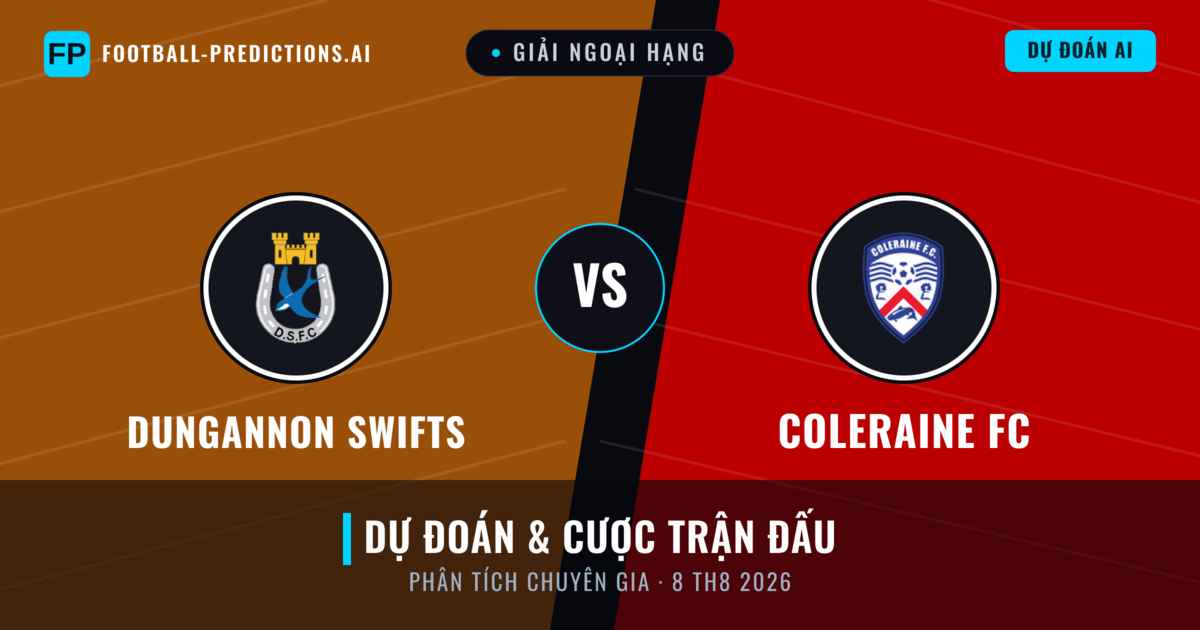 Dungannon Swifts vs Coleraine FC — dự đoán và xem trước trận đấu