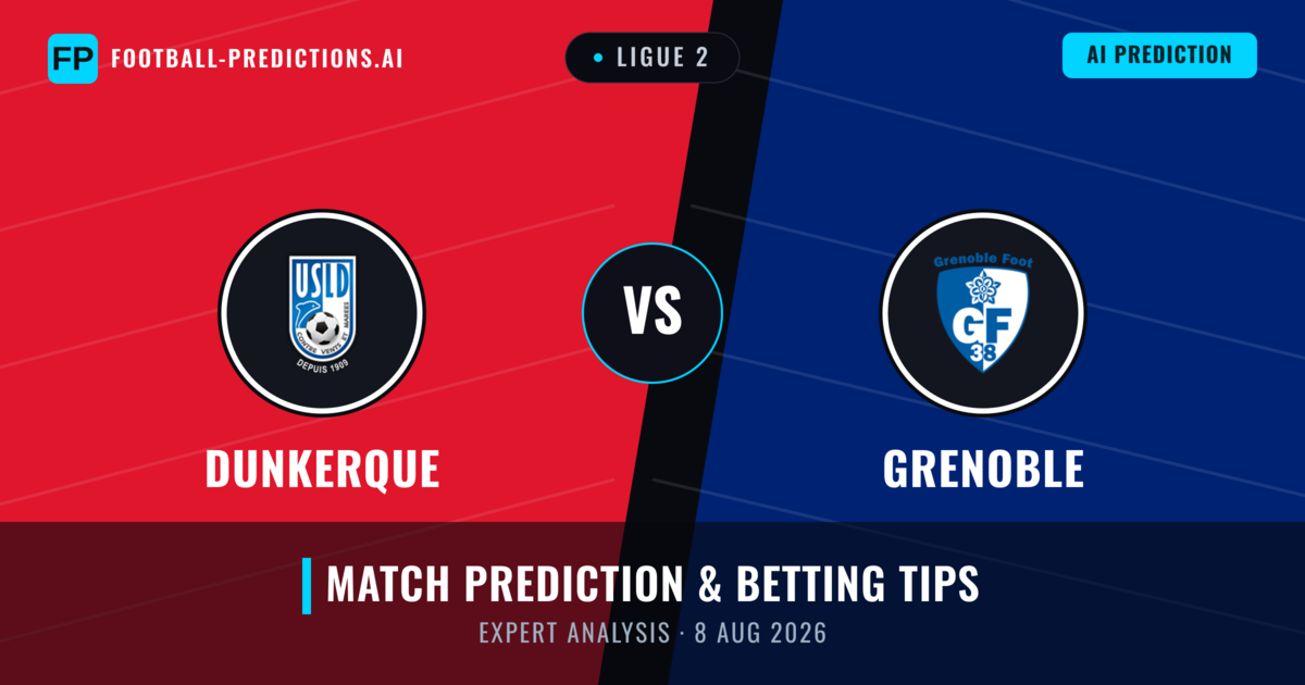 Dunkerque vs Grenoble — match prediction & preview