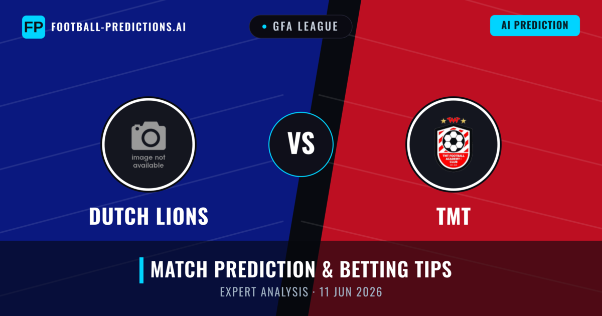 Dutch Lions vs TMT — match prediction & preview