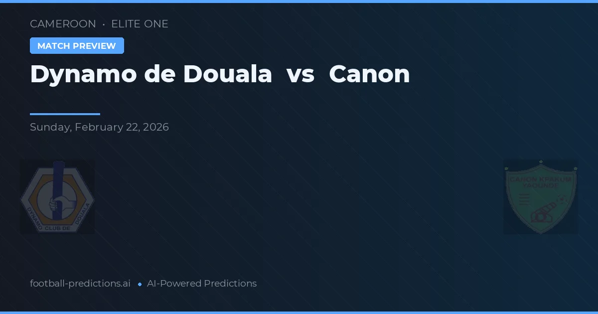 Dynamo de Douala vs Canon — hula at preview ng laban