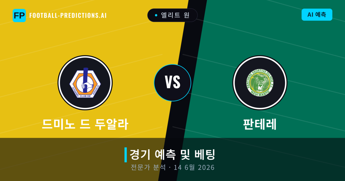 드미노 드 두알라 대 판테레 — 경기 예측 및 프리뷰