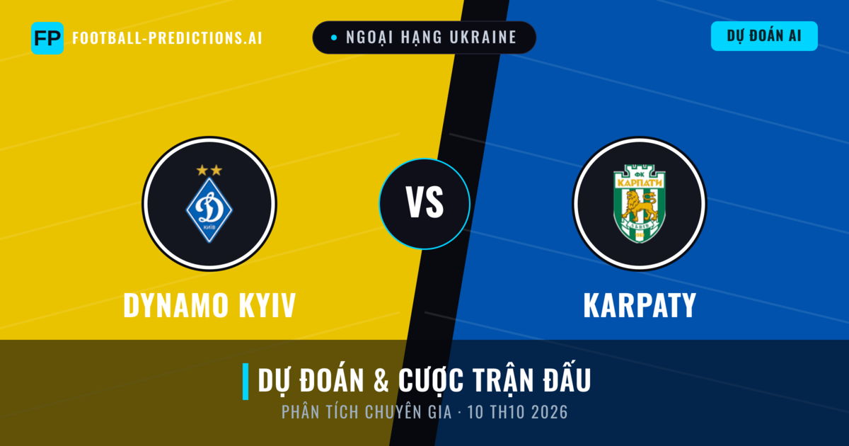 Dynamo Kyiv vs Karpaty — dự đoán và xem trước trận đấu