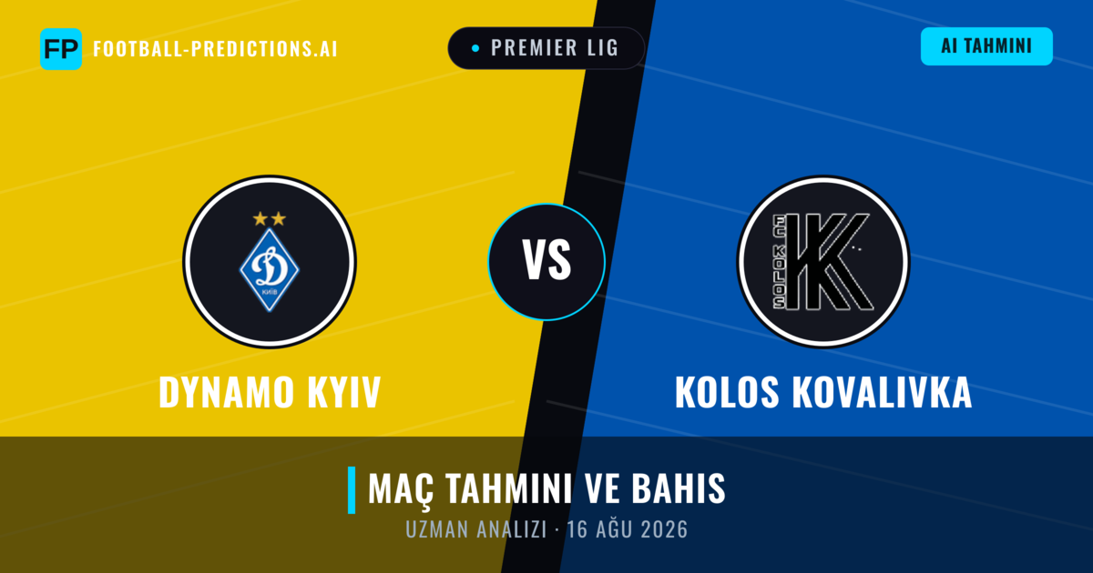 Dynamo Kyiv - Kolos Kovalivka — maç tahmini ve önizleme
