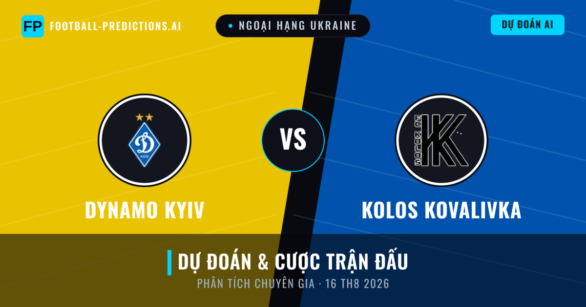 Dynamo Kyiv vs Kolos Kovalivka — dự đoán và xem trước trận đấu