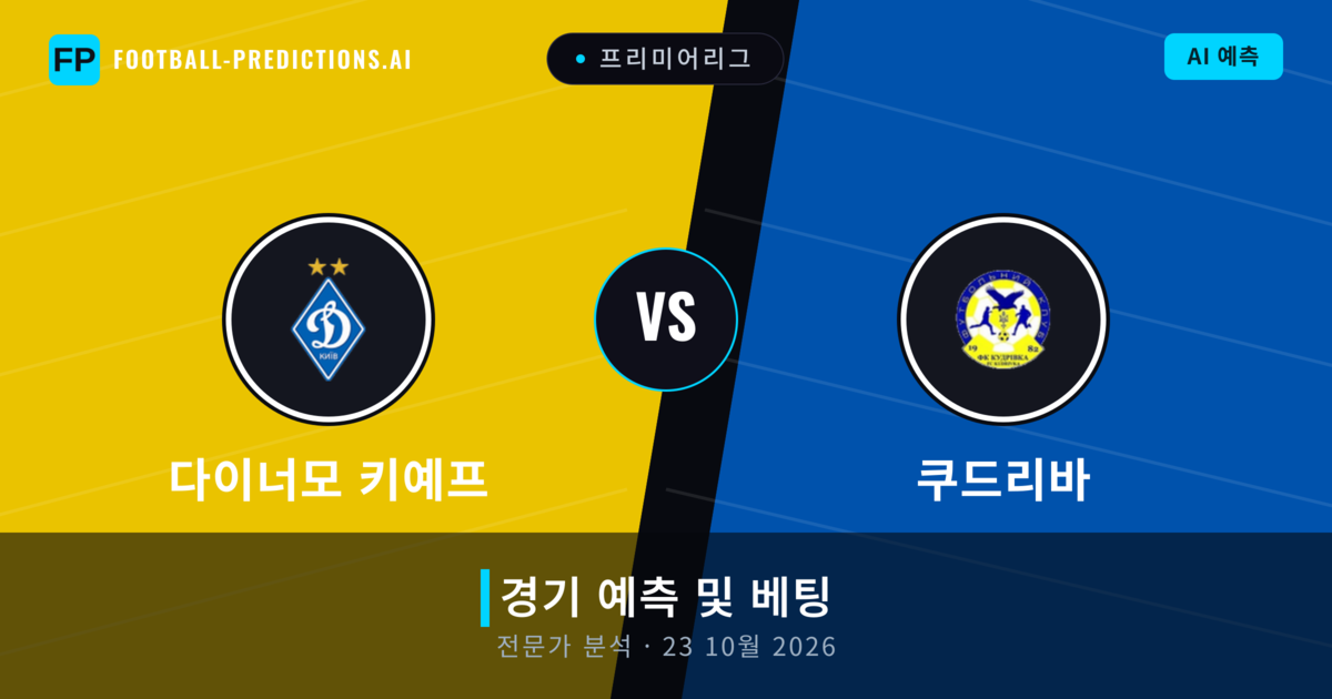 다이너모 키예프 대 쿠드리바 — 경기 예측 및 프리뷰