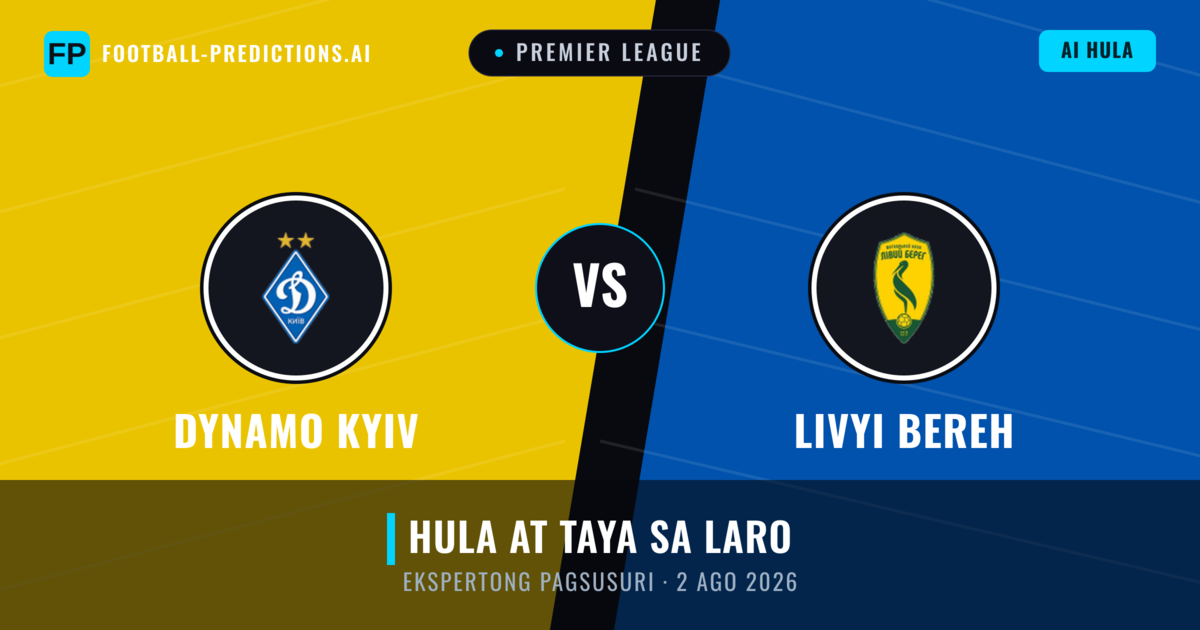 Dynamo Kyiv vs Livyi Bereh — hula at preview ng laban