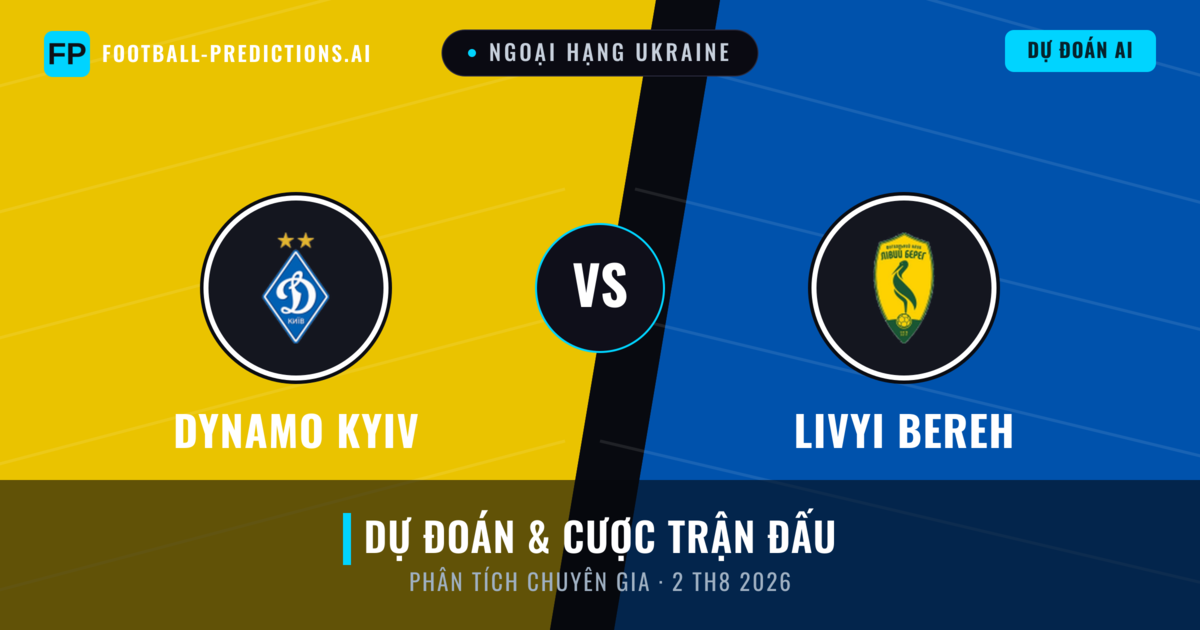 Dynamo Kyiv vs Livyi Bereh — dự đoán và xem trước trận đấu