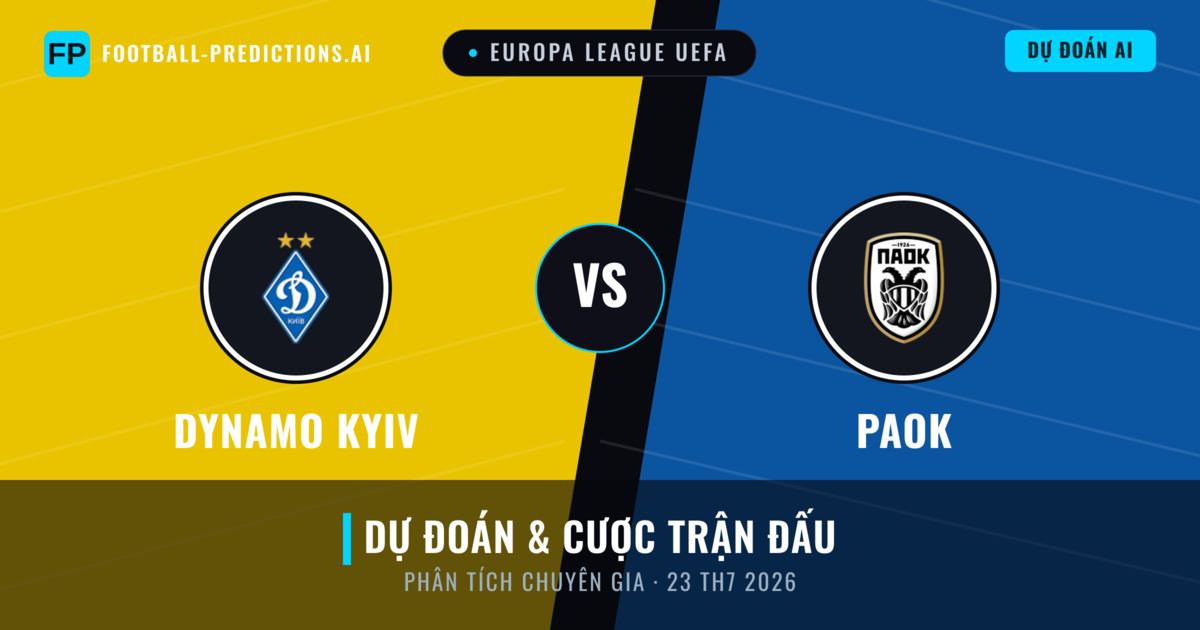 Dynamo Kyiv vs PAOK — dự đoán và xem trước trận đấu