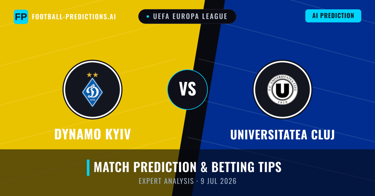 Dynamo Kyiv vs Universitatea Cluj — match prediction & preview