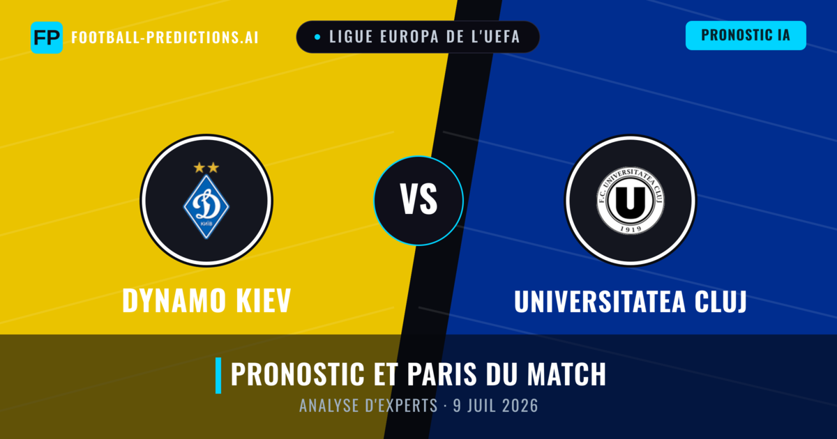 Dynamo Kiev vs Universitatea Cluj — pronostic et avant-match