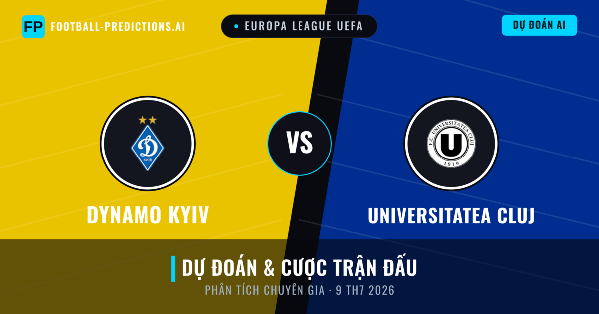 Dynamo Kyiv vs Universitatea Cluj — dự đoán và xem trước trận đấu