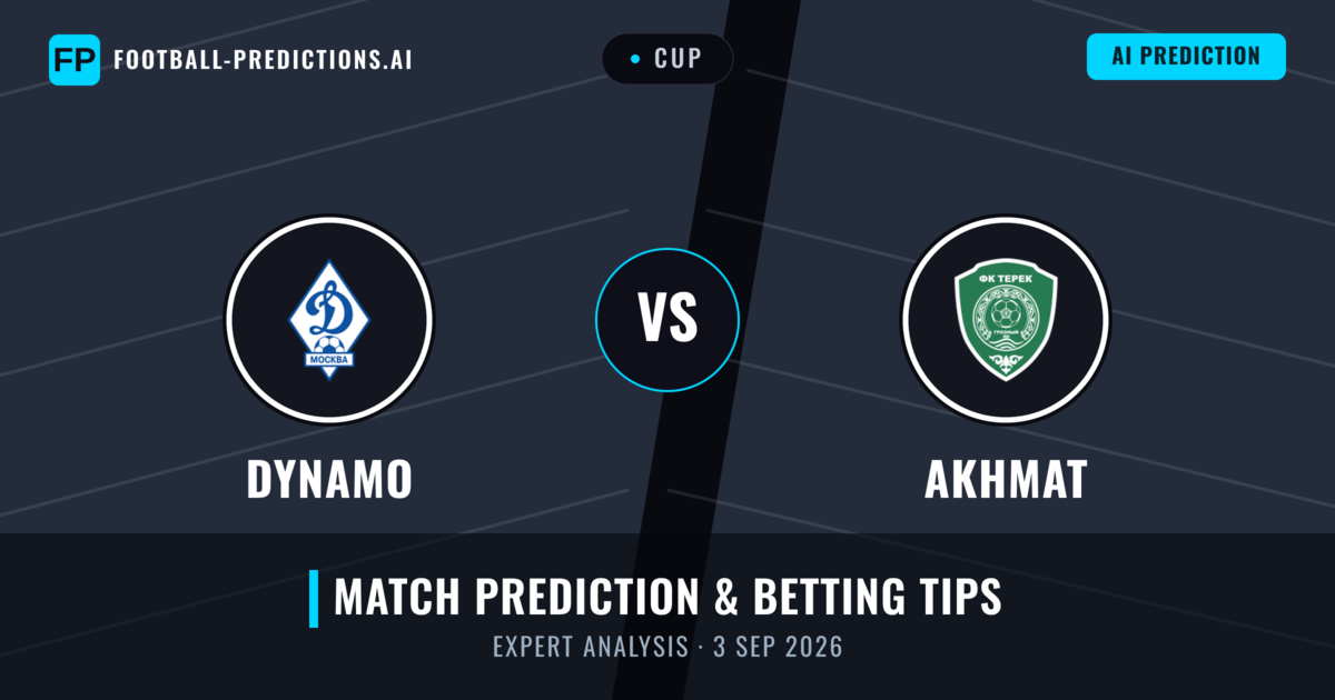 Dynamo vs Akhmat — match prediction & preview