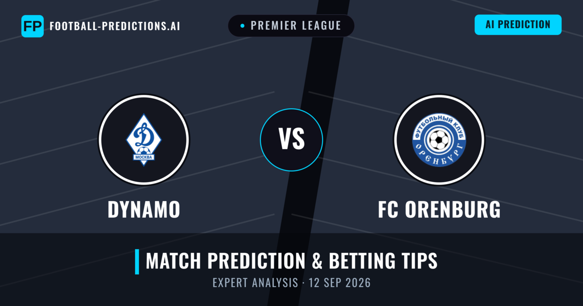 Dynamo vs FC Orenburg — match prediction & preview
