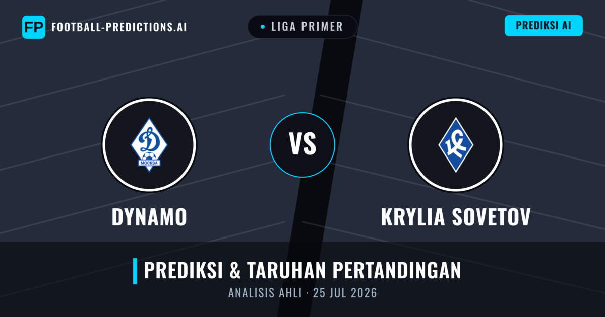 Dynamo vs Krylia Sovetov — prediksi dan pratinjau pertandingan