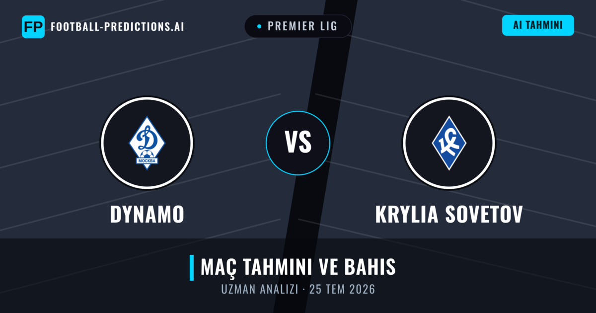Dynamo - Krylia Sovetov — maç tahmini ve önizleme