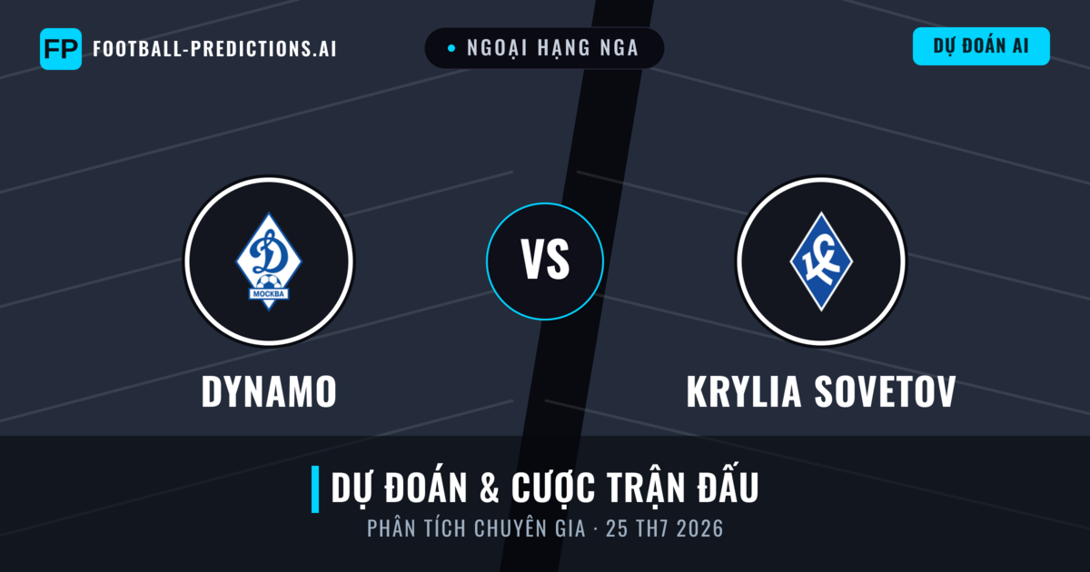 Dynamo vs Krylia Sovetov — dự đoán và xem trước trận đấu