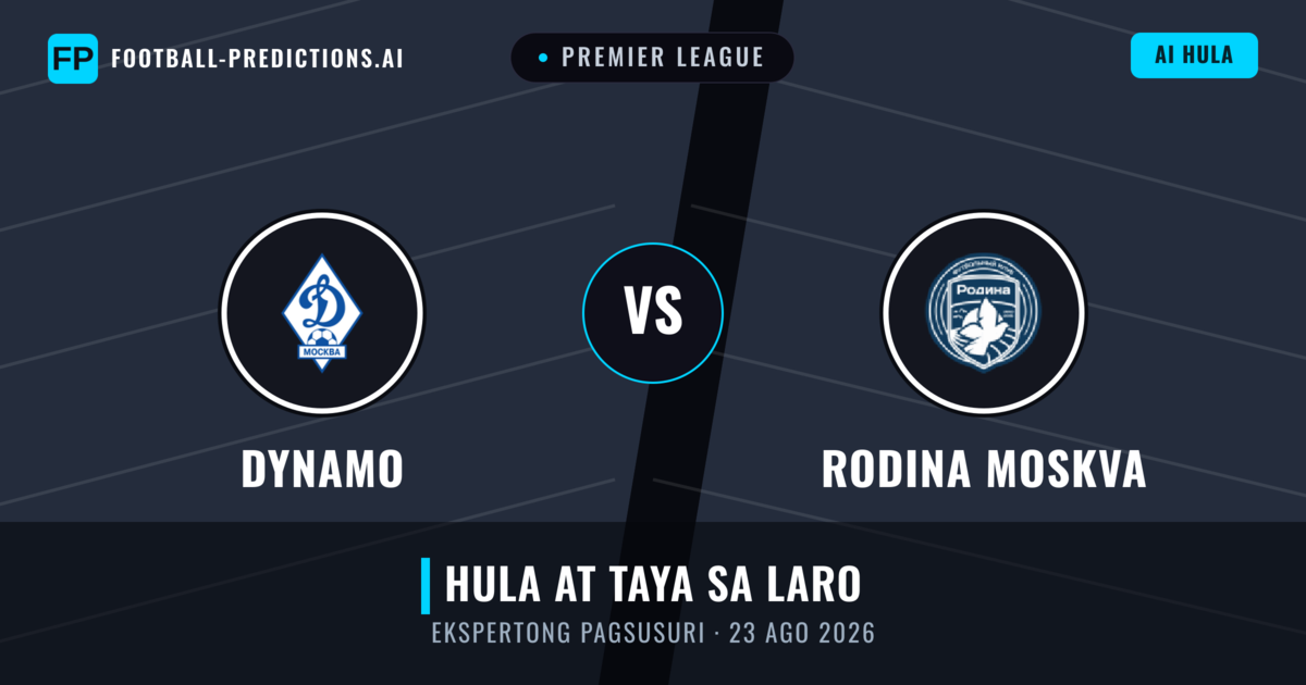 Dynamo vs Rodina Moskva — hula at preview ng laban