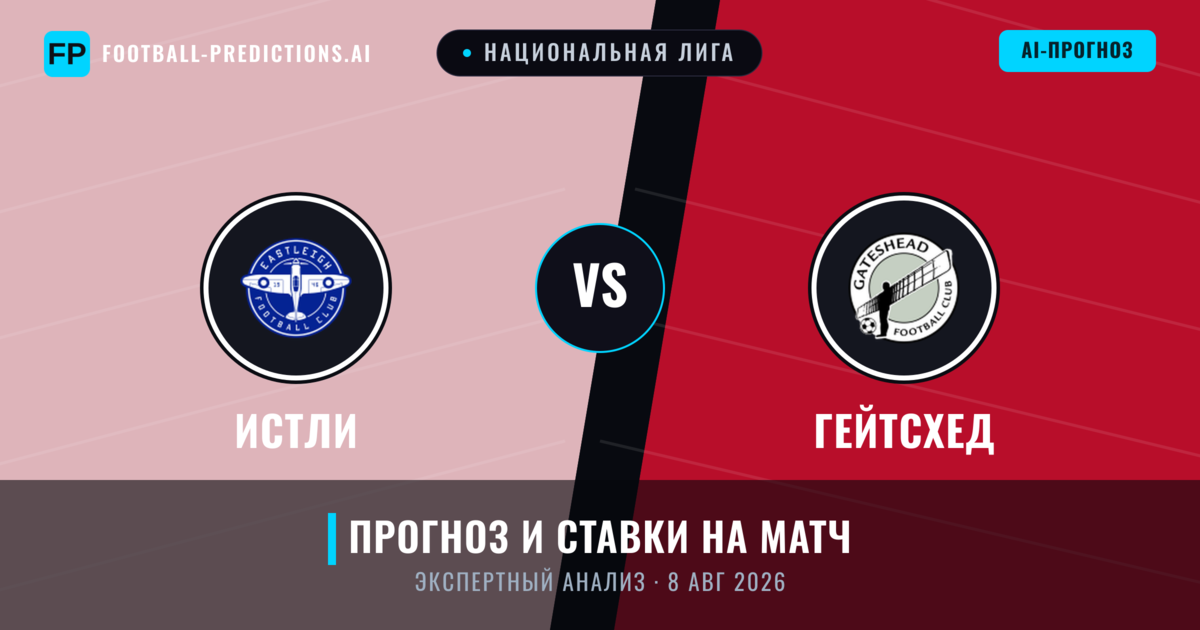 Истли – Гейтсхед — прогноз и превью матча