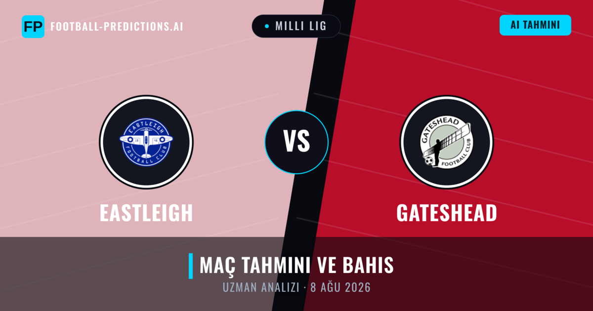 Eastleigh - Gateshead — maç tahmini ve önizleme