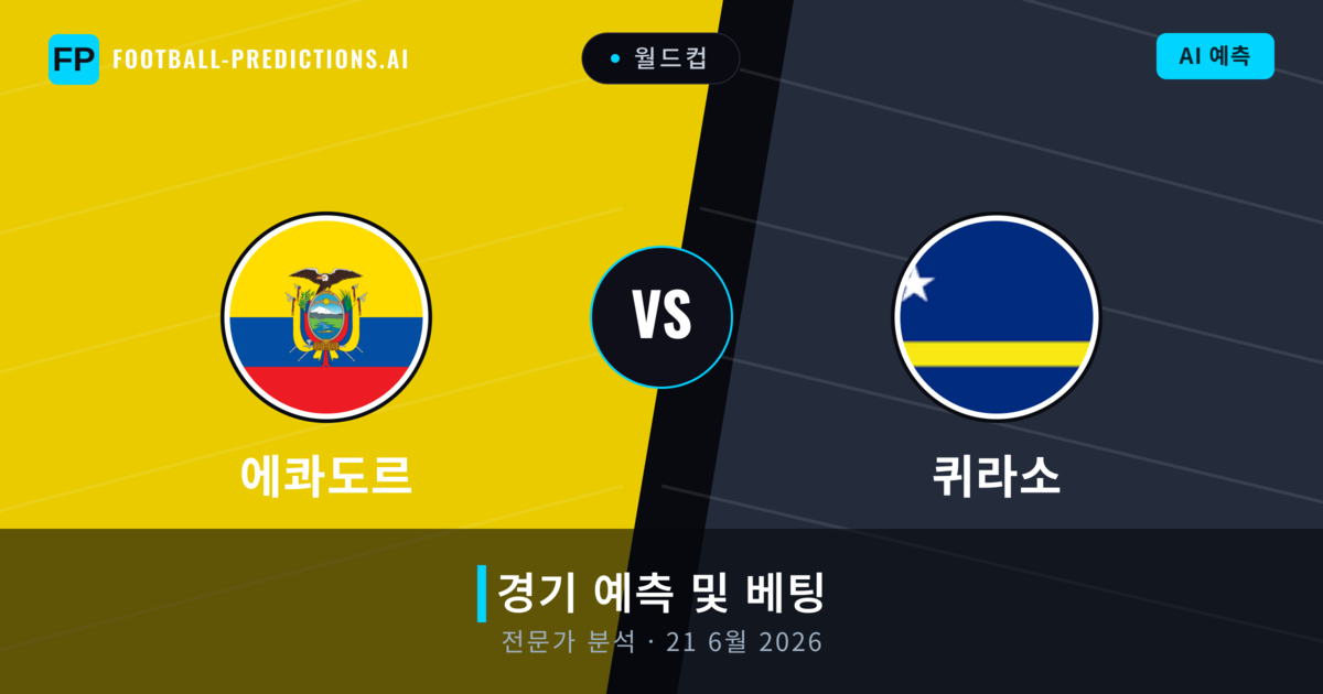 에콰도르 대 퀴라소 — 경기 예측 및 프리뷰