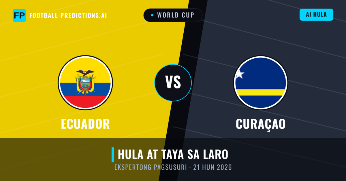 Ecuador vs Curaçao — hula at preview ng laban