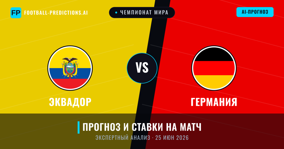 Эквадор – Германия — прогноз и превью матча