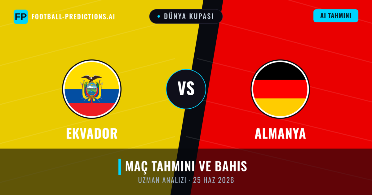 Ekvador - Almanya — maç tahmini ve önizleme