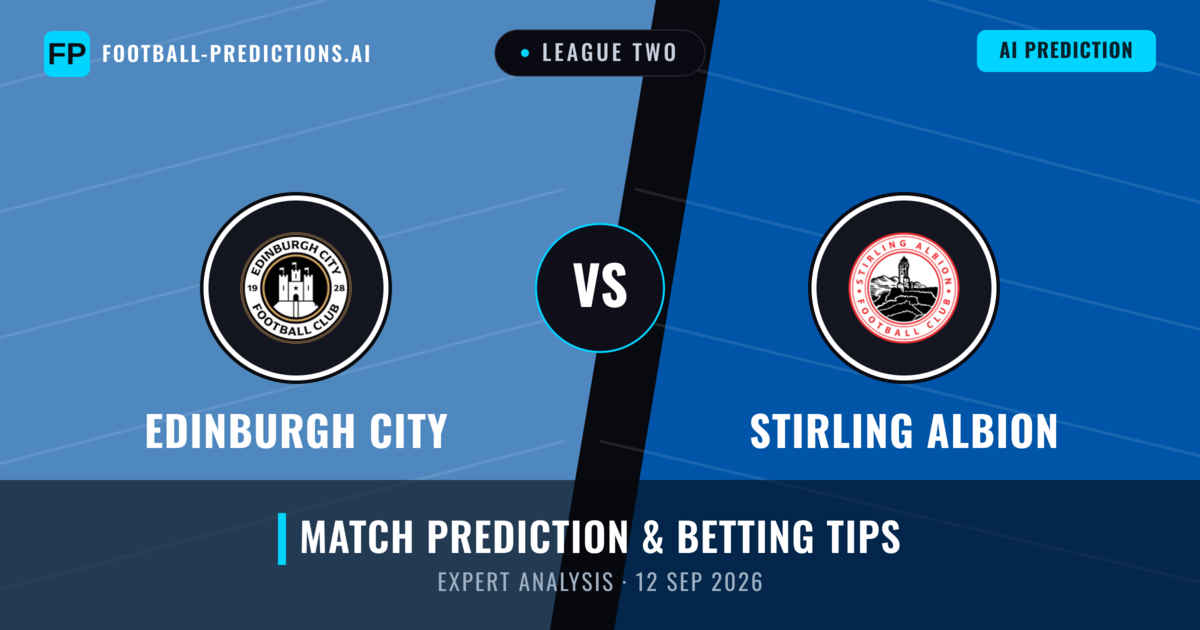 Edinburgh City vs Stirling Albion — match prediction & preview