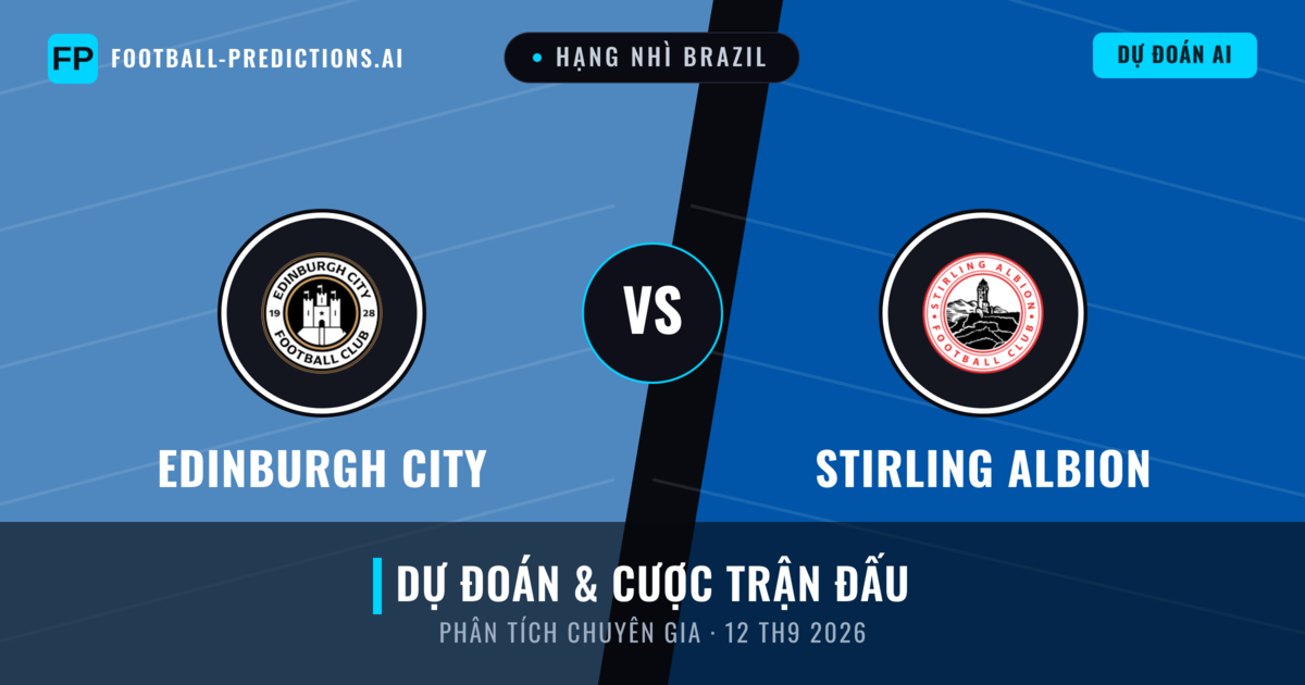 Edinburgh City vs Stirling Albion — dự đoán và xem trước trận đấu