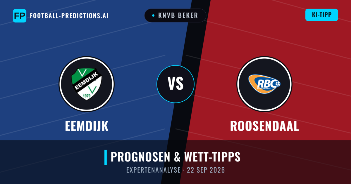 Eemdijk vs Roosendaal — Prognose und Spielvorschau