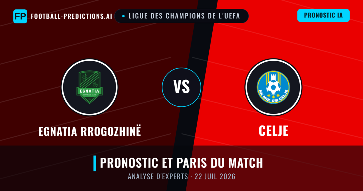 Egnatia Rrogozhinë vs Celje — pronostic et avant-match