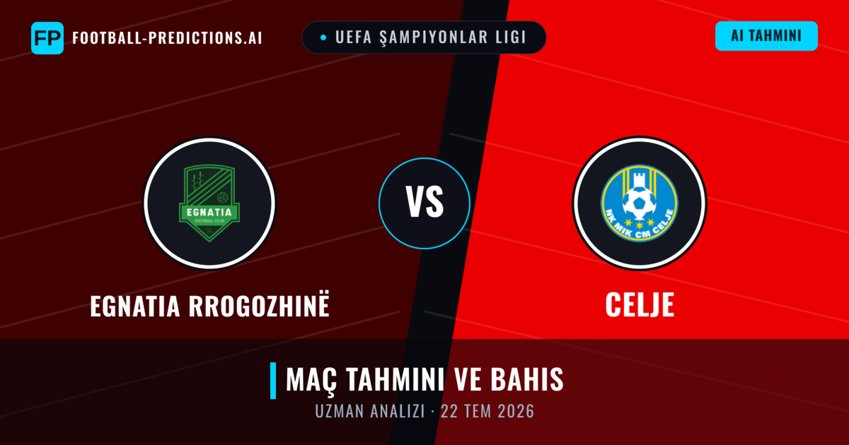 Egnatia Rrogozhinë - Celje — maç tahmini ve önizleme
