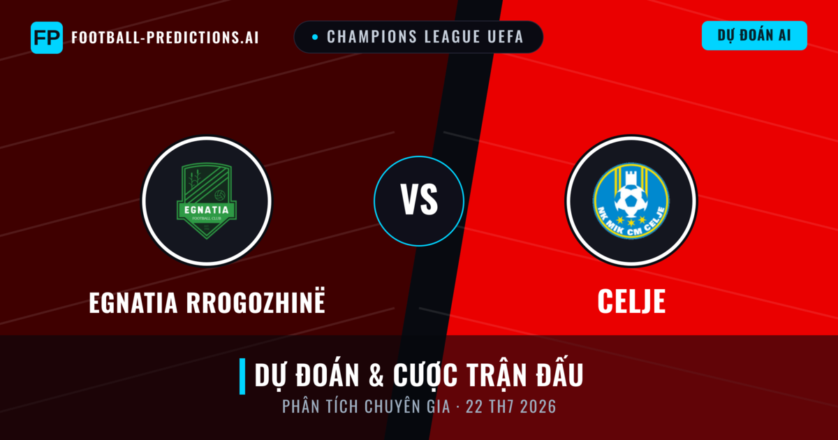 Egnatia Rrogozhinë vs Celje — dự đoán và xem trước trận đấu