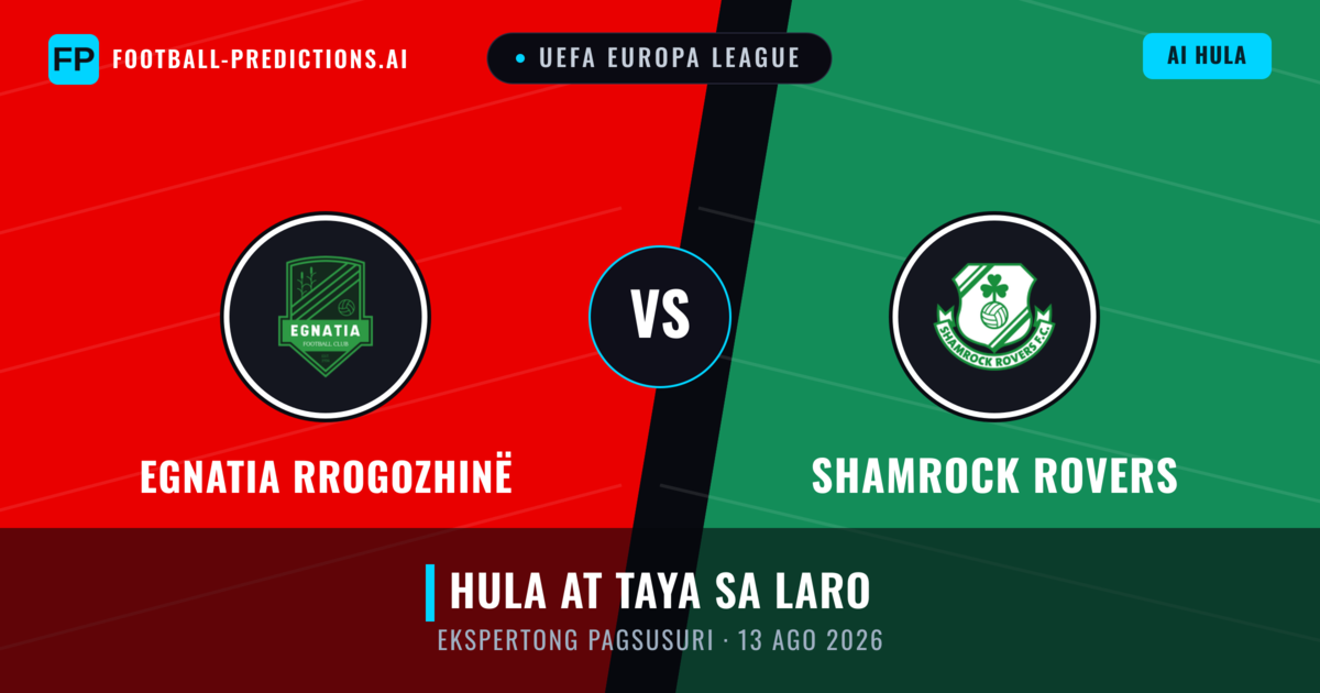 Egnatia Rrogozhinë vs Shamrock Rovers — hula at preview ng laban