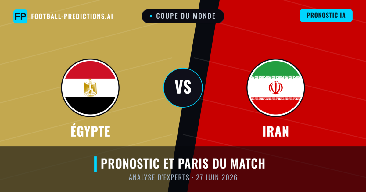Égypte vs Iran — pronostic et avant-match
