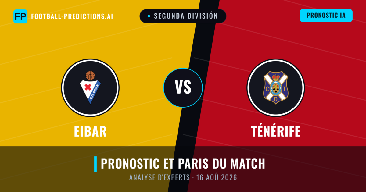 Eibar vs Ténérife — pronostic et avant-match