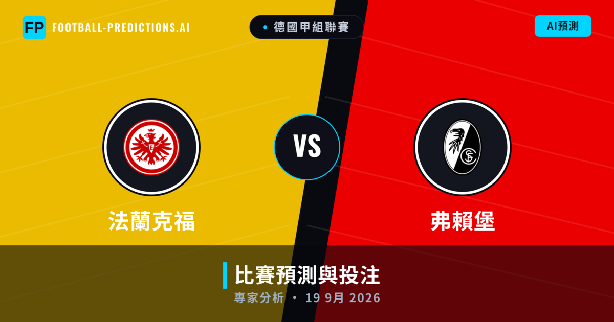 法蘭克福 vs 弗賴堡 — 比赛预测和前瞻