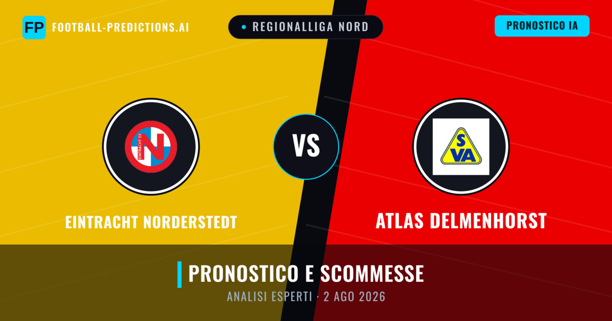 Eintracht Norderstedt vs Atlas Delmenhorst — pronostico e anteprima del match